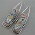 Multi-Color Zircon Women 925 Silver Ear Hook Drop Dangle Earrings Chic Jewelry