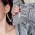 Long Crystal Drop Earrings Diamante Bridal Rhinestone Silver Dangle Wedding