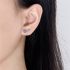 Blue Crystal Angel Wing Stud Earrings Women Jewellery New UK