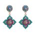 Bohemian Earrings High Sense Colorful Crystals Beautiful Flowers Earrings for Women