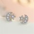 Moon Star Stud Earrings Womens Girls Jewellery Gift New UK