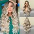 Fashion Medium Big Wave Light Natural Mixed Color Light Gray Full-Head Wig Wig Female Wigs