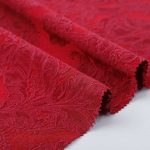 Pagoda Pattern Jacquard Fabric Vintage Embossed Polyester Cotton Jacquard Fabric DIY Fabric