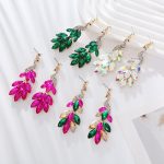 Vintage Court Style Full Diamond Peacock Earrings Elegant The Dinner Party