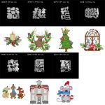 Holiday Candle Christmas Tree and Other Cutting Knife Die Scrapbookin Craft Diy Metal Die