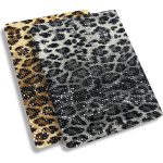 Knitted Leopard Print Transparent Sequined Fabric DIY Clothing Accessories Sequined Cloth