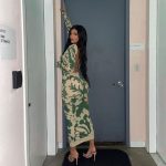 Long Sleeve Backless Sexy Camouflage Dress  Women Fashion Streetwear Outfits Solid Club Clothing