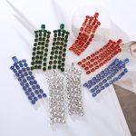 Exaggerated Diamond Long Fringe Earrings Women's High-Grade Personality Trend Earrings