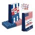 Lb225 Amazon American Independence Day Flag Celebration Party Gift Candy Flat Bottom Kraft Paper Bag