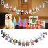 Dog Decor Banner Bunting Garland Banner Pet Party Decor Pet Birthday Flag