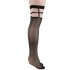 Sexy Black Fishnet Stockings Hold Ups With Studs Punk  Fishing Net Stockings One Size