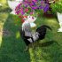 Realistic Rooster Statues Acrylic Double-Sided Printing Outdoor Garden Sculptures Chicken Ornaments Yard Art Decor