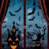 113Pcs Halloween Bat Spider Vinyl Stickers Window Decorations Spooky Party Kids