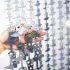 2M Laser Tinsel Curtain Halloween Decorations Boots Silver Rain Silk Door Curtain Party Decoration