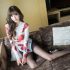 Sexy Women Lingerie Sleepwear Rose Flower Underwear Babydoll Teddies Jumpsuits
