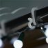 Clear & Black Outdoor Gutter Hooks Clips for Hanging String Christmas Lights LED