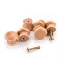 10pcs NAIERDI Handles 2.5X2CM Natural Wooden Cabinet Drawer Wardrobe Knobs Door Pull Kitchen Handle Furniture Hardware