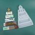 DIY crystal epoxy resin mold Christmas tree listing decoration mold Christmas material ornaments silicone mold