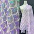 Double-Layer Net Sequins Scale Fabric Children's Clothing DIY Sequin Fabric