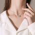 Christmas Crystal Snowflake Pendant Necklace Women Jewellery