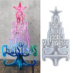 Christmas Tree Ornaments Epoxy Resin Mold Merry Christmas Home Decor Art Mould