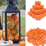 25Pcs Mini Artificial Pumpkin Fake Simulation Halloween Decoration DIY Crafts