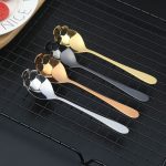 Stainless Steel coffee Scoop Skull shape Dessert Spoon Food Grade Ice Cream Candy Tea Spoon Tableware Drop shipping