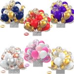 25pcs Confetti Metallic Chorme Balloons Macaroon Latex Ballon Anniversary Wedding Birthday Party Decors Adult Baby Shower Globos