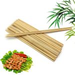 12-Inch Bamboo BBQ Skewers Sticks 180pcs For Barbecue Kebab Fruit Wooden Sticks