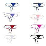 Mens Low Rise O-Ring T-Back Thong Underwear Sexy G-string Briefs Micro Bikini