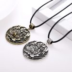 1pc Lotus Eyes Moon Pendant Prettiest Women Lotus Mandala Flower Necklace Phase Lotus Meditation Yoga Jewelry