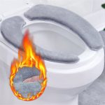 Bathroom Toilet Seat Washable Soft Warmer Mat Cover Pad Cushion Cover Warm