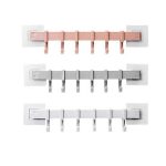 Multifunction Kitchen Storage Hook Holder 6 Hooks Wall Door Holder Hanger Rack For Spoon Scoop Bathroom Kitchen Organizer