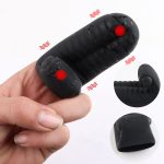 THTH Finger Sleeve Vibrator G Spot Orgasm Massage Clit Stimulate Female Masturbator Vibrator Lesbian Sex Toys For Women Adult Product
