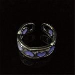 1 pcs Couple Luminous Finger Rings for Women Men Glowing In Dark Heart Lover Wedding Bands Women Girls Jewelry Gift Accessories