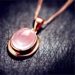 Pink Moonstone Opal Pendant 925 Sterling Silver Necklace Womens Jewellery Gifts