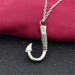 Fishhook Urn Necklace for Ashes - Cremation Jewelry Keepsake