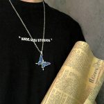 10pcs Warm Color-Changing Butterfly Necklace for Women Ins Cold Style Niche Design Trendy Online Red Girlfriends Couple Gift Retro