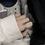 STAINLESS STEEL WIDE ADJUSTABLE OPENING 9MM RING SILVER TONE MEN'S WOMEN'S