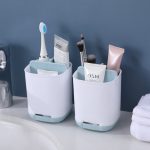 New Kitchen Cleaning Brush Soap Storage Rack Bathroom Toothpaste Washing Set Electric Toothbrush Bathroom Storage