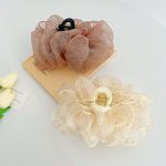 Cloud Bubble Mesh Oversized Bow Claw Clip Female Shark Clip Barrettes Hair Clip Headdress