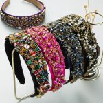 Baroque Style Colorful Full Diamond Personalized Hair Accessories Elegant Headband Fashion