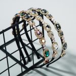 Simple Retro Headband Women's Rhinestone High Quality Thin Edges Baroque Style Headband Hairpin