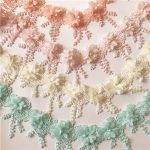 Tassel Water Soluble Lace Chiffon Beaded Flower Clothing Coat and Cap Skirt Accessories Accessories in Stock