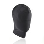 Adult Supplies Alternative Sexy Training All Wrapped Couple Headgear Breathable Sponge Breathable Eye Mask Eye-Exposed Discharge Spout Black