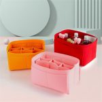 Womens Organizer Handbag Felt Travel Bag Insert Liner Purse Organiser Pouch