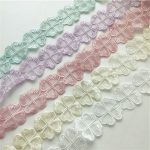 Organza Embroidery Lace Clothing Accessories Multicolor Lace Clover Diy Handmade Coat and Cap Accessories