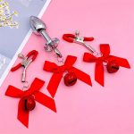Pink And Black Woman Sexy Adjustable Nipple Clamp Breast  Small Bell Adult Fetish Flirting Teasing Sex Toys For Couples