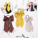 Chiffon Bow Hair Rope Streamer Hair Tie Barrettes Hair Accessories Fashion Women
