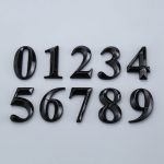 5CM House Number Digital Hotel Room Number Card ABS Injection Plating Plate